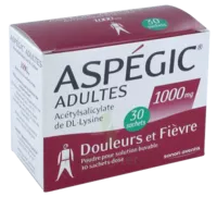 Aspegic Adultes 1000 Mg, Poudre Pour Solution Buvable En Sachet-dose 30 à Paris