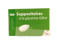 Suppositoire A La Glycerine Gifrer Suppos Adulte Sach/100 à Paris